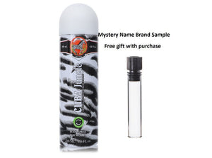 CUBA JUNGLE ZEBRA by Fragluxe Body Spray 6.7 oz And a Mystery Name brand sample vile