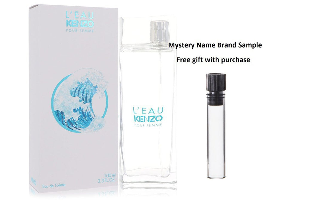 L'eau Kenzo by Kenzo Eau De Toilette Spray 3.3 oz And a Mystery Name brand sample vile