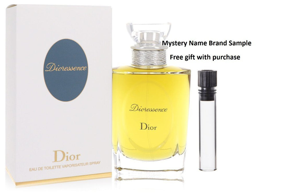 DIORESSENCE by Christian Dior Eau De Toilette Spray 3.4 oz And a Mystery Name brand sample vile