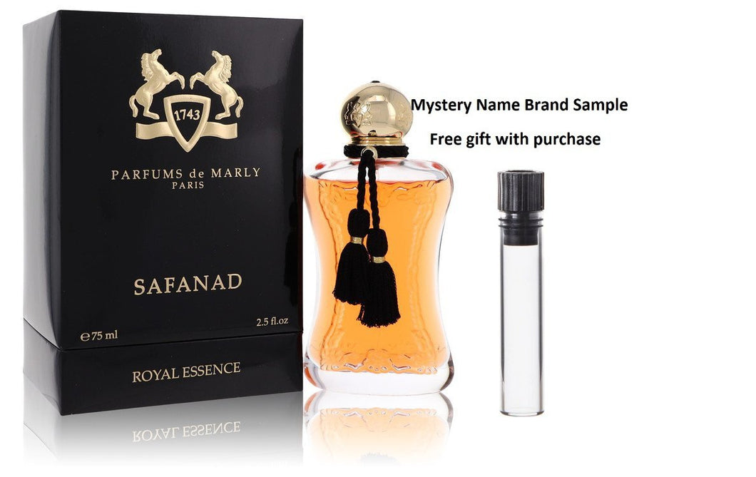 Safanad by Parfums De Marly Eau De Parfum Spray 2.5 oz And a Mystery Name brand sample vile