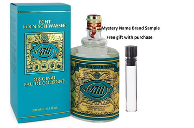 4711 by 4711 Eau De Cologne (Unisex) 10 oz And a Mystery Name brand sample vile