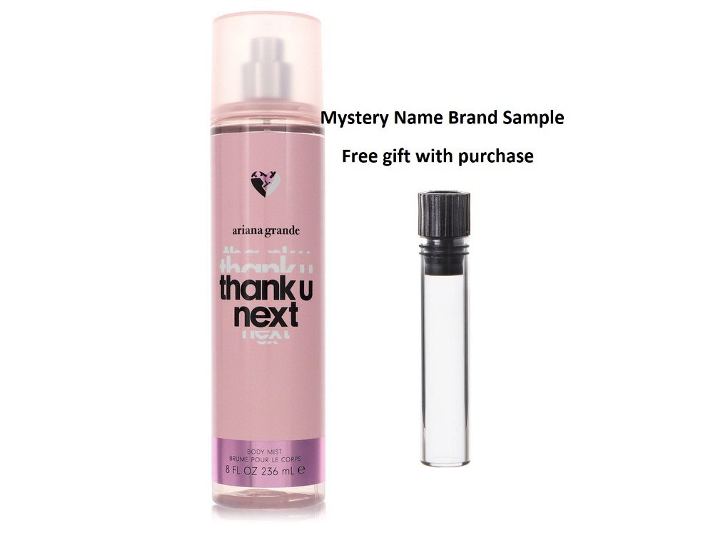 Ariana Grande Thank U, Next by Ariana Grande Body Mist 8 oz And a Mystery Name brand sample vile