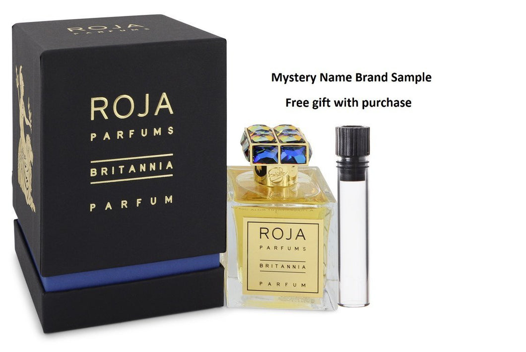 Roja Britannia by Roja Parfums Extrait De Parfum Spray (Unisex) 3.4 oz And a Mystery Name brand sample vile
