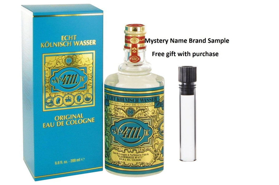4711 by 4711 Eau De Cologne (Unisex) 6.8 oz And a Mystery Name brand sample vile