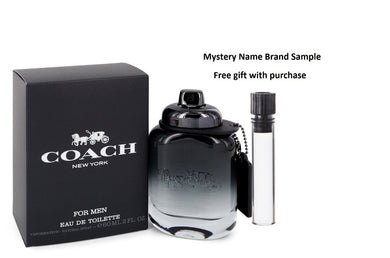 Coach by Coach Eau De Toilette Spray 2 oz  And a Mystery Name brand sample vile