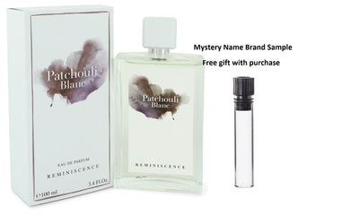 Patchouli Blanc by Reminiscence Eau De Parfum Spray (Unisex) 3.4 oz And a Mystery Name brand sample vile