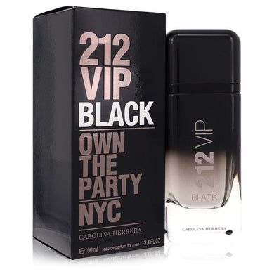 212 VIP Black by Carolina Herrera Eau De Parfum Spray 3.4 oz For Men