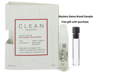 Clean Terra Woods Reserve Blend by Clean Vial (sample) .05 oz And a Mystery Name brand sample vile