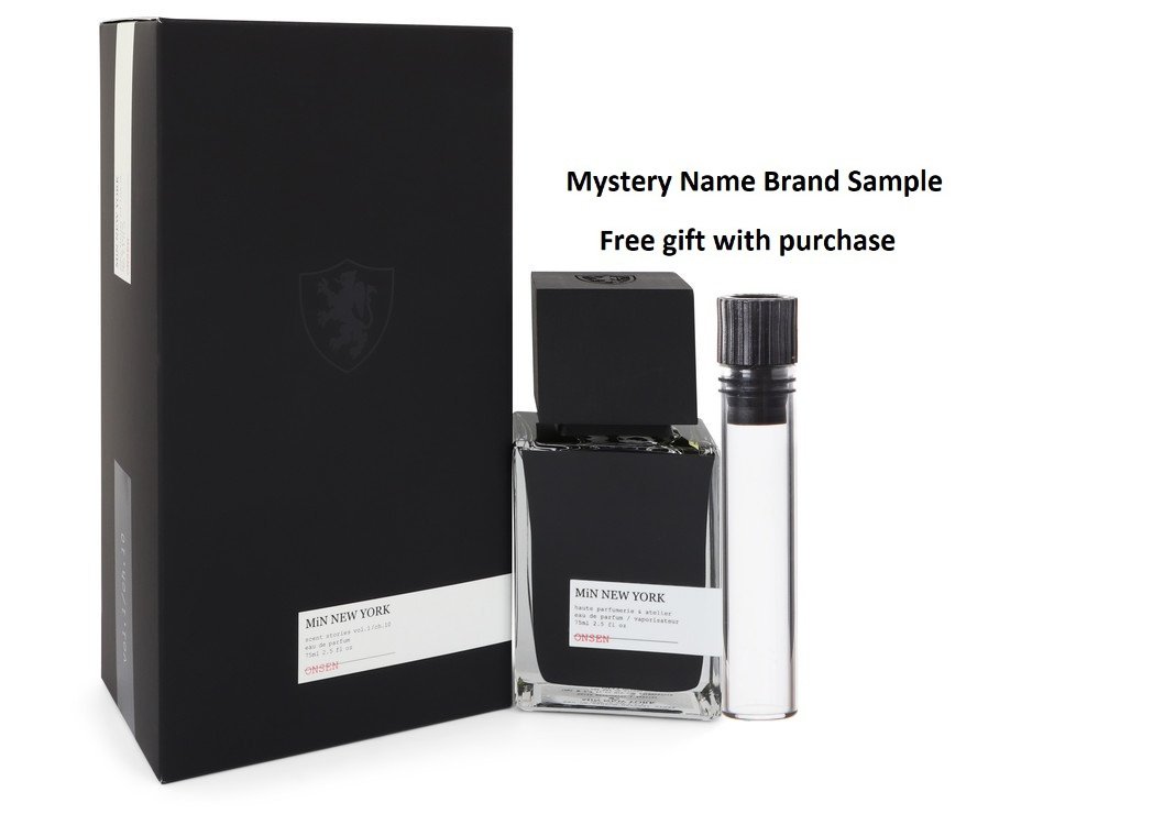 Onsen by Min New York Eau De Parfum Spray (Unisex) 2.5 oz And a Mystery Name brand sample vile