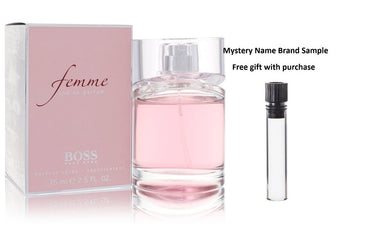 Boss Femme by Hugo Boss Eau De Parfum Spray 2.5 oz And a Mystery Name brand sample vile