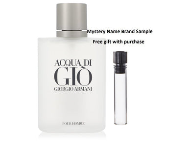 ACQUA DI GIO by Giorgio Armani Eau De Toilette Spray (Tester) 3.3 oz And a Mystery Name brand sample vile