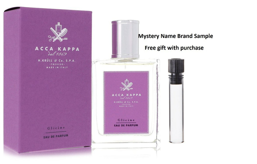 Glicine by Acca Kappa Eau De Parfum Spray 3.3 oz And a Mystery Name brand sample vile