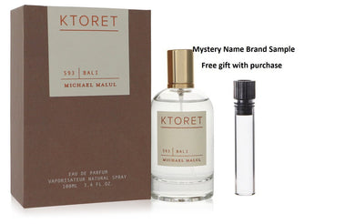 Ktoret 593 Bali by Michael Malul Eau De Parfum Spray 3.4 oz And a Mystery Name brand sample vile