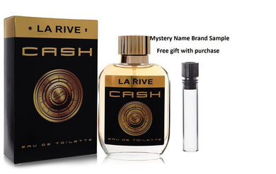 La Rive Cash by La Rive Eau De Toilette Spray 3.3 oz And a Mystery Name brand sample vile
