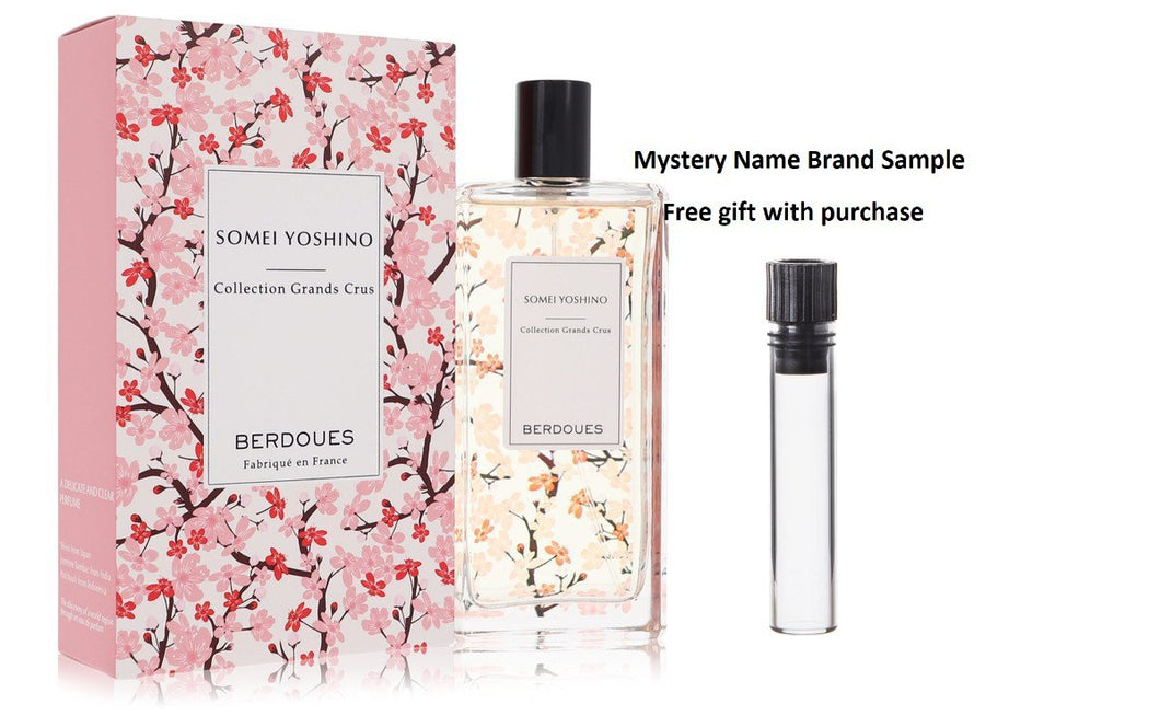 Somei Yoshino by Berdoues Eau De Toilette Spray 3.68 oz And a Mystery Name brand sample vile