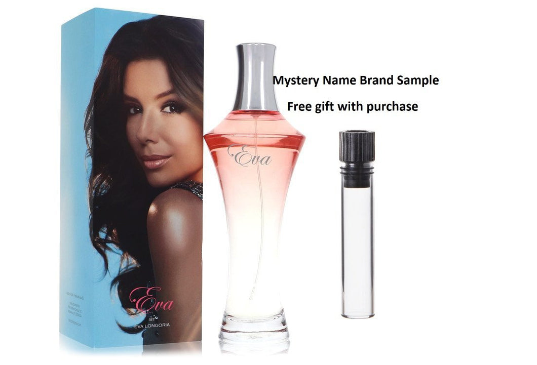 Eva by Eva Longoria Eau De Parfum Spray 3.4 oz And a Mystery Name brand sample vile