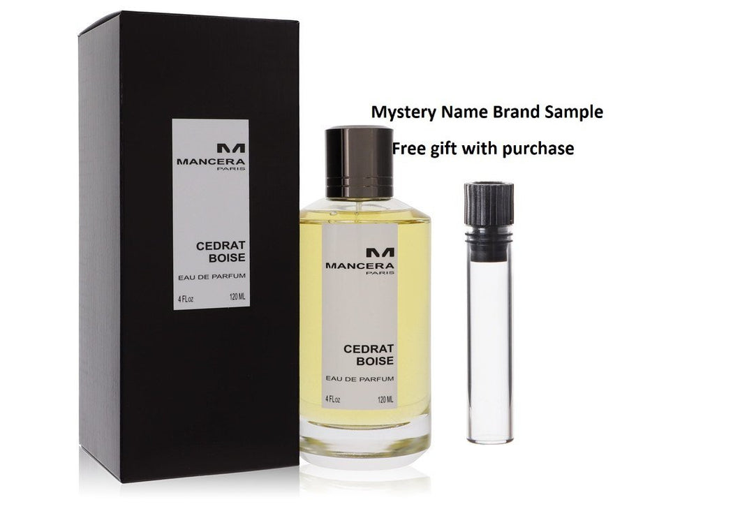Mancera Cedrat Boise by Mancera Eau De Parfum Spray (Unisex) 4 oz And a Mystery Name brand sample vile