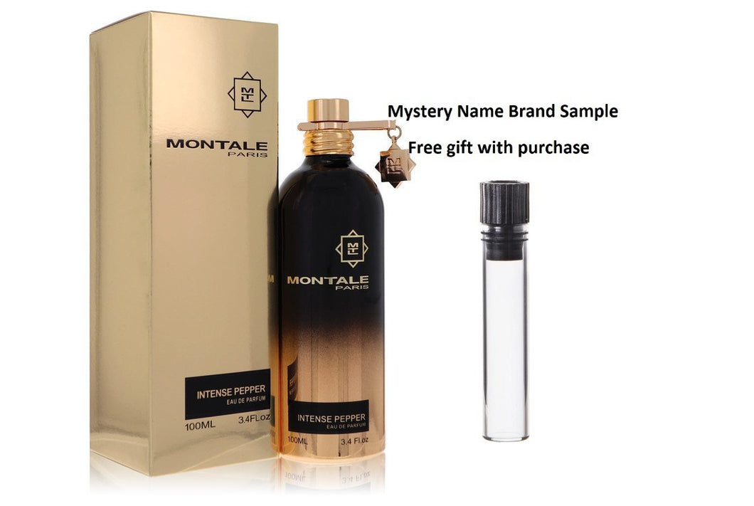 Montale Intense Pepper by Montale Eau De Parfum Spray 3.4 oz And a Mystery Name brand sample vile