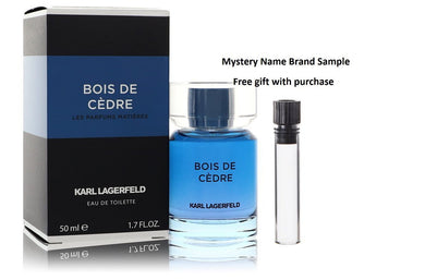 Bois de Cedre by Karl Lagerfeld Eau De Toilette Spray 1.7 oz And a Mystery Name brand sample vile