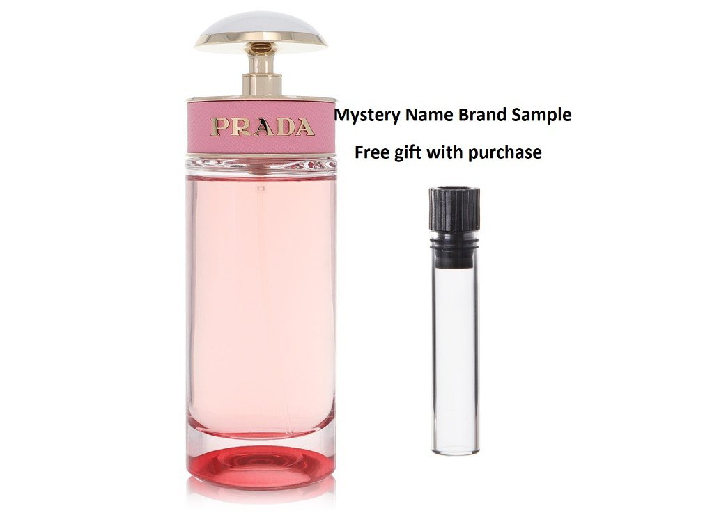 Prada Candy Florale by Prada Eau De Toilette Spray (Tester) 2.7 oz And a Mystery Name brand sample vile