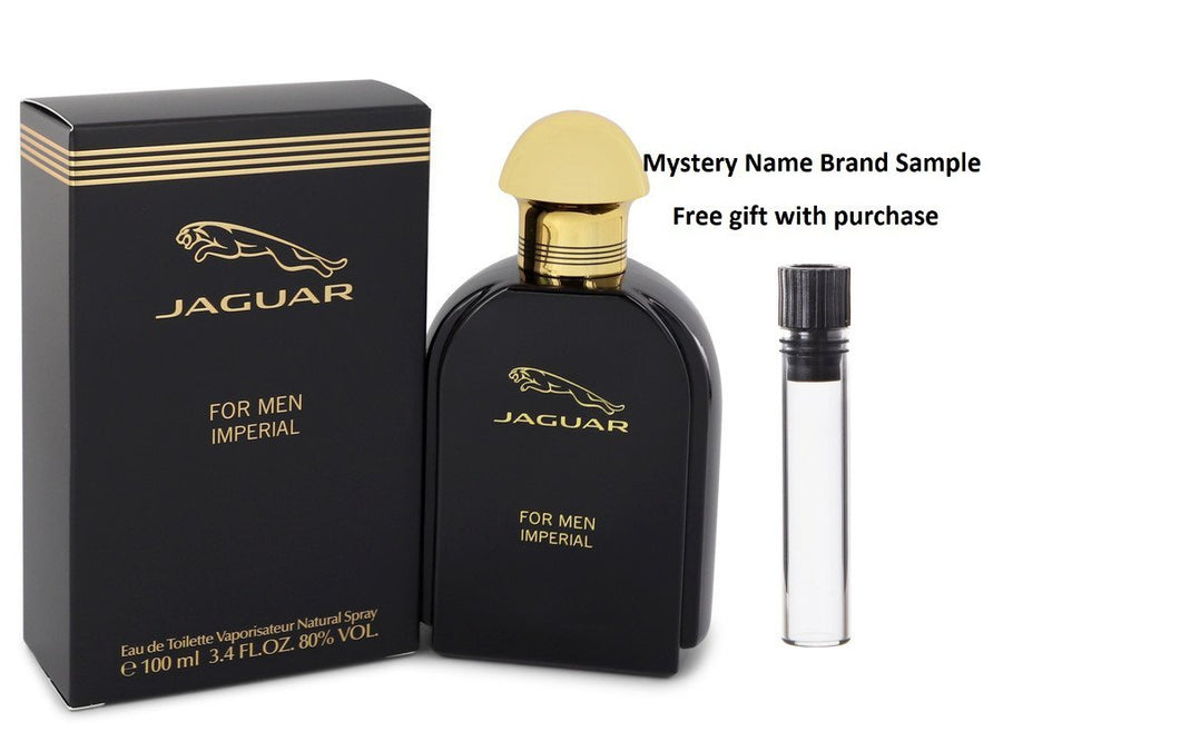 Jaguar Imperial by Jaguar Eau De Toilette Spray 3.4 oz And a Mystery Name brand sample vile