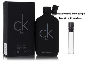 CK BE by Calvin Klein Eau De Toilette Spray (Unisex) 1.7 oz And a Mystery Name brand sample vile