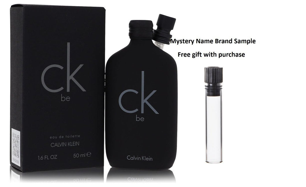 CK BE by Calvin Klein Eau De Toilette Spray (Unisex) 1.7 oz And a Mystery Name brand sample vile