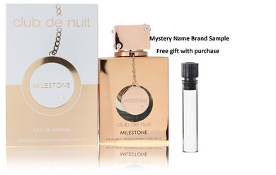 Club De Nuit Milestone by Armaf Eau De Parfum Spray 3.6 oz And a Mystery Name brand sample vile
