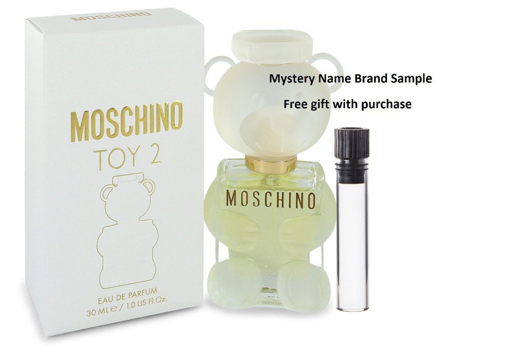 Moschino Toy 2 by Moschino Eau De Parfum Spray 1 oz And a Mystery Name brand sample vile