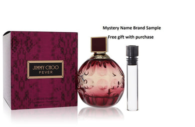 Jimmy Choo Fever by Jimmy Choo Eau De Parfum Spray 3.3 oz And a Mystery Name brand sample vile