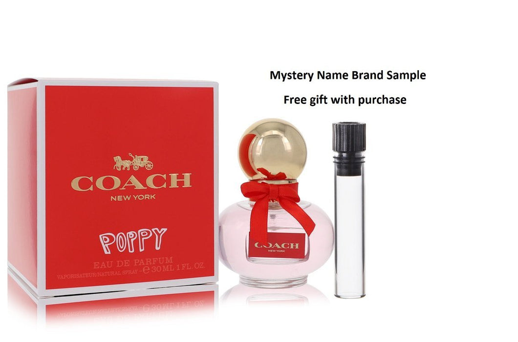 Coach Poppy by Coach Eau De Parfum Spray 1 oz And a Mystery Name brand sample vile