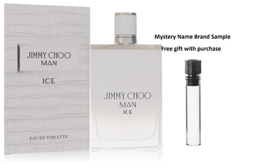 Jimmy Choo Ice by Jimmy Choo Eau De Toilette Spray 3.4 oz And a Mystery Name brand sample vile