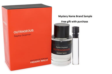 Outrageous Sophia Grojsman by Frederic Malle Eau De Toilette Spray 3.4 oz And a Mystery Name brand sample vile