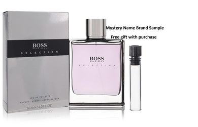 Boss Selection by Hugo Boss Eau De Toilette Spray 3 oz And a Mystery Name brand sample vile