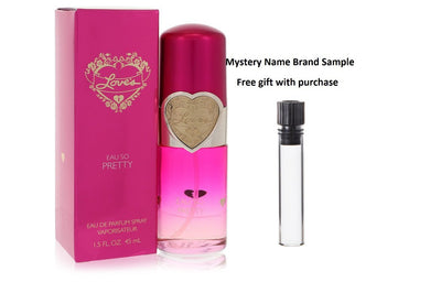 Love's Eau So Pretty by Dana Eau De Parfum Spray 1.5 oz And a Mystery Name brand sample vile