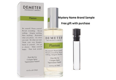 Demeter Plantain by Demeter Cologne Spray 4 oz And a Mystery Name brand sample vile