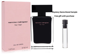 Narciso Rodriguez by Narciso Rodriguez Eau De Toilette Spray 1.6 oz And a Mystery Name brand sample vile