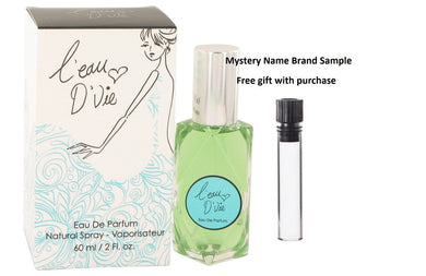 L'eau De Vie by Rue 37 Eau De Parfum Spray 2 oz And a Mystery Name brand sample vile