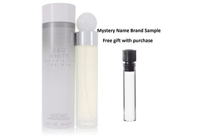 Perry Ellis 360 White by Perry Ellis Eau De Toilette Spray 3.4 oz And a Mystery Name brand sample vile