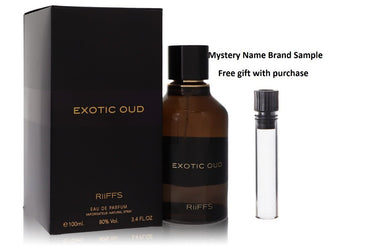 Riiffs Exotic Oud by Riiffs Eau De Parfum Spray (Unisex) 3.4 oz And a Mystery Name brand sample vile