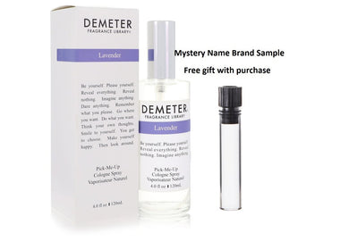 Demeter Lavender by Demeter Cologne Spray 4 oz And a Mystery Name brand sample vile