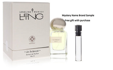 Lengling Munich No 4 In Between by Lengling Munich Extrait De Parfum Spray 1.7 oz And a Mystery Name brand sample vile