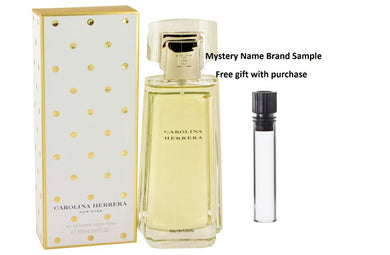 CAROLINA HERRERA by Carolina Herrera Eau De Toilette Spray 3.4 oz And a Mystery Name brand sample vile