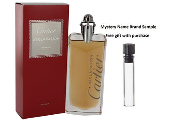 DECLARATION by Cartier Eau De Parfum Spray 3.3 oz And a Mystery Name brand sample vile