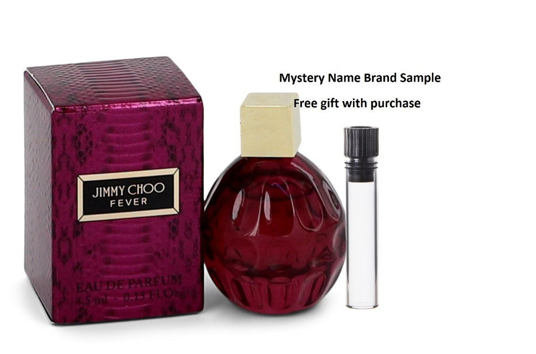 Jimmy Choo Fever by Jimmy Choo Mini EDP .15 oz  And a Mystery Name brand sample vile