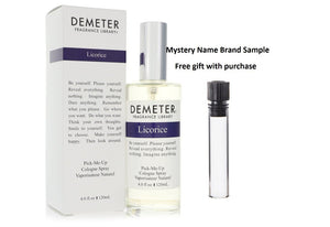 Demeter Licorice by Demeter Cologne Spray (Unisex) 4 oz And a Mystery Name brand sample vile