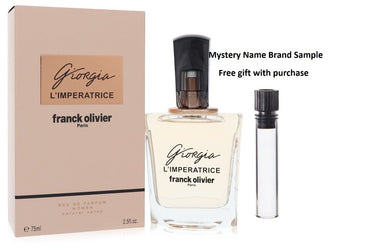 Franck Olivier Giorgio L'imperatrice by Franck Olivier Eau De Parfum Spray 2.5 oz And a Mystery Name brand sample vile