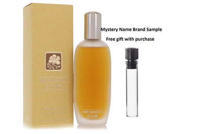 AROMATICS ELIXIR by Clinique Eau De Parfum Spray 3.4 oz And a Mystery Name brand sample vile