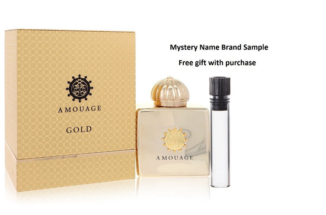Amouage Gold by Amouage Eau De Parfum Spray 3.4 oz And a Mystery Name brand sample vile