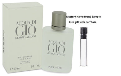 ACQUA DI GIO by Giorgio Armani Eau De Toilette Spray 1 oz And a Mystery Name brand sample vile